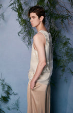 JIECHI Bamboo Embroidered Tank Top