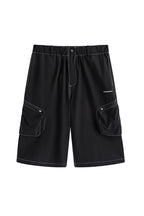 ENSHADOWER Stitched Multi-Pocket Cargo Shorts