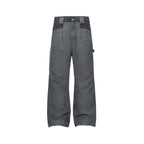 ESAIAS Claw Washed Panel Straight-Leg Pants
