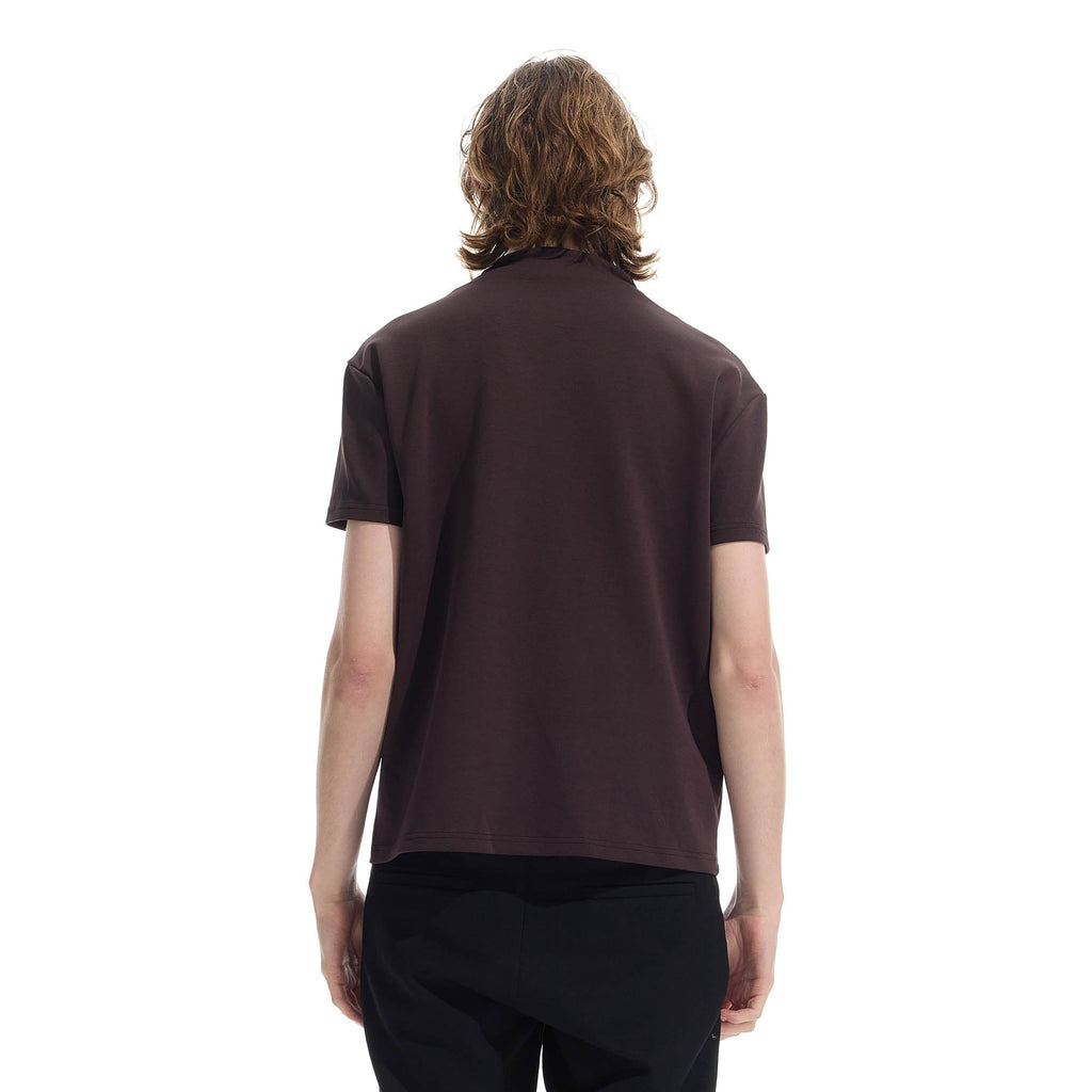 WHISTLEHUNTER Essential Crinkled Mock T-Shirt