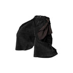 RELABEL Detachable Scarf Washed Multi-Pocket Wide-Leg Shorts