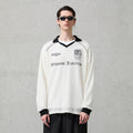 ORGANIC EMOTION Retro Sheer Striped Knit Raglan Jersey
