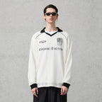 ORGANIC EMOTION Retro Sheer Striped Knit Raglan Jersey