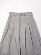 LEONSENSE Pleated Tencel Oversized Curved Pants