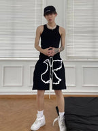 VINKID Dove Graphic Drawstring Sweat Shorts