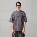 ORGANIC EMOTION Scratch Spliced Washed T-Shirt