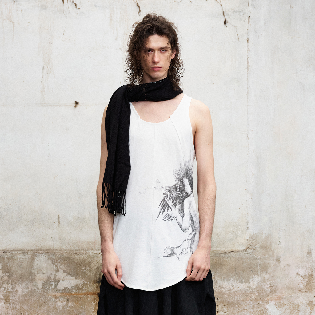 ILNya Nieternite Nifutur Spliced Graphic Tank Top