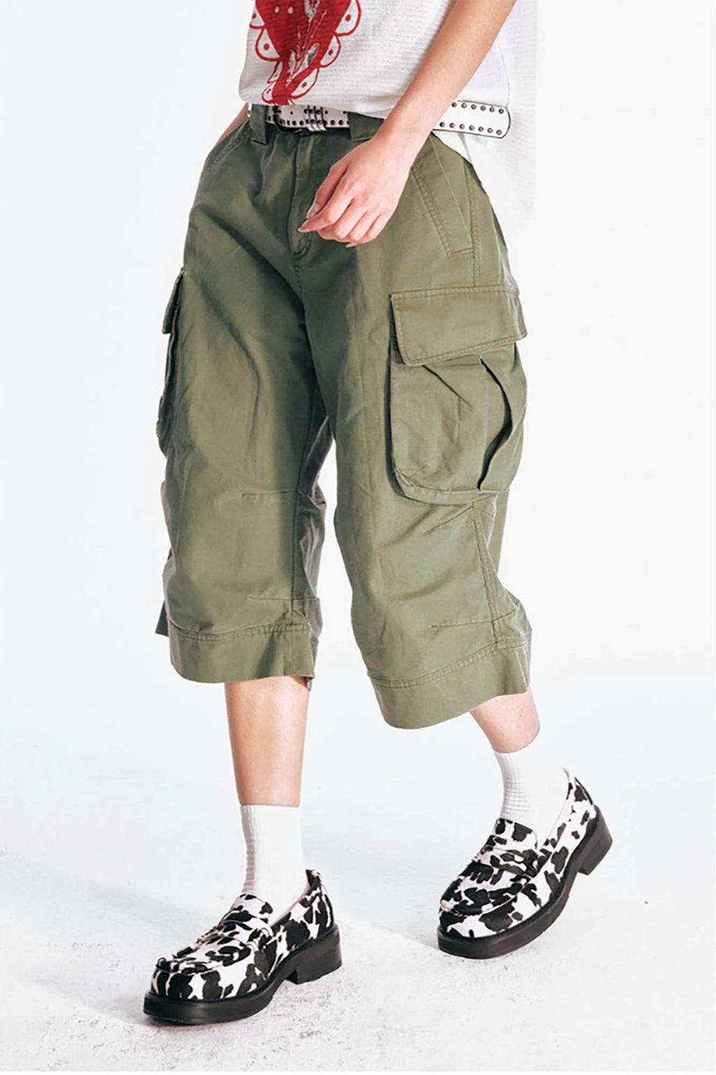1997 POSTOFFICE Flare Hem Cargo Shorts