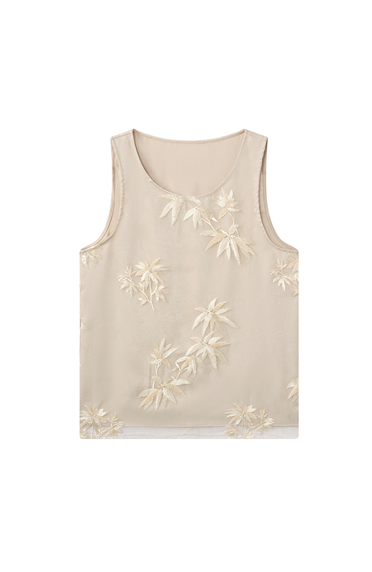 JIECHI Bamboo Embroidered Tank Top