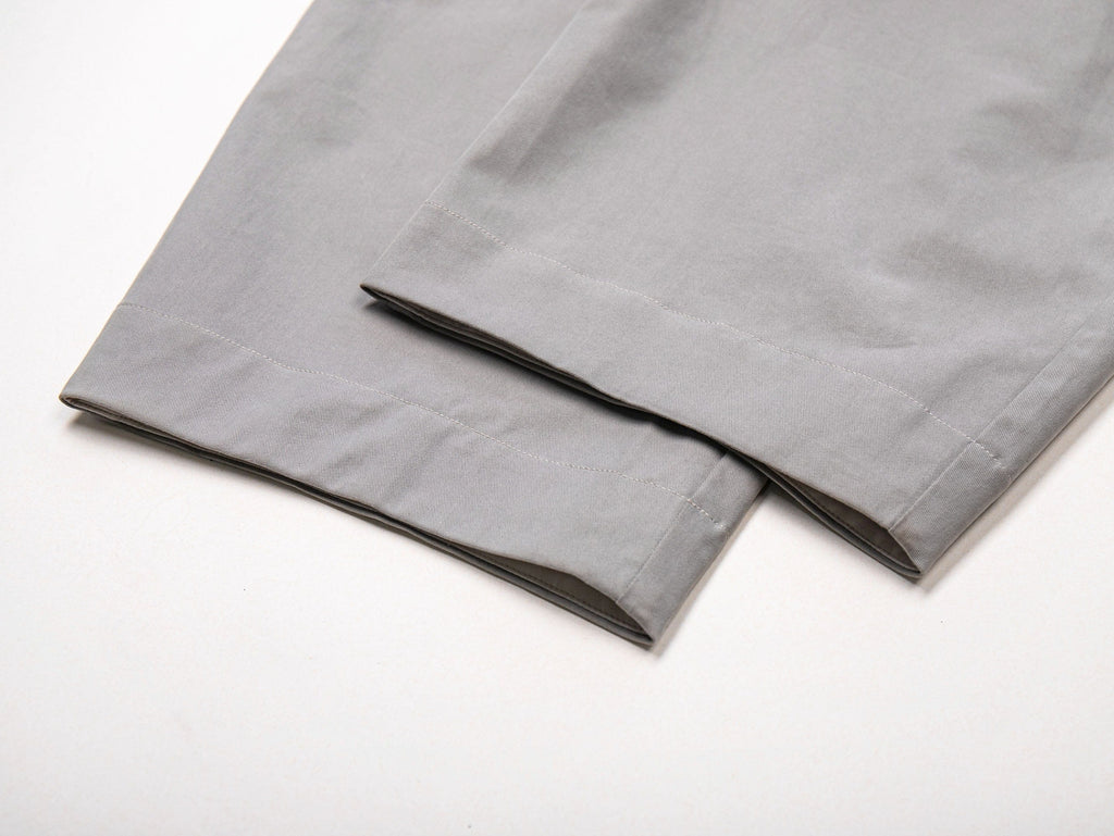 LEONSENSE Pleated Tencel Oversized Curved Pants