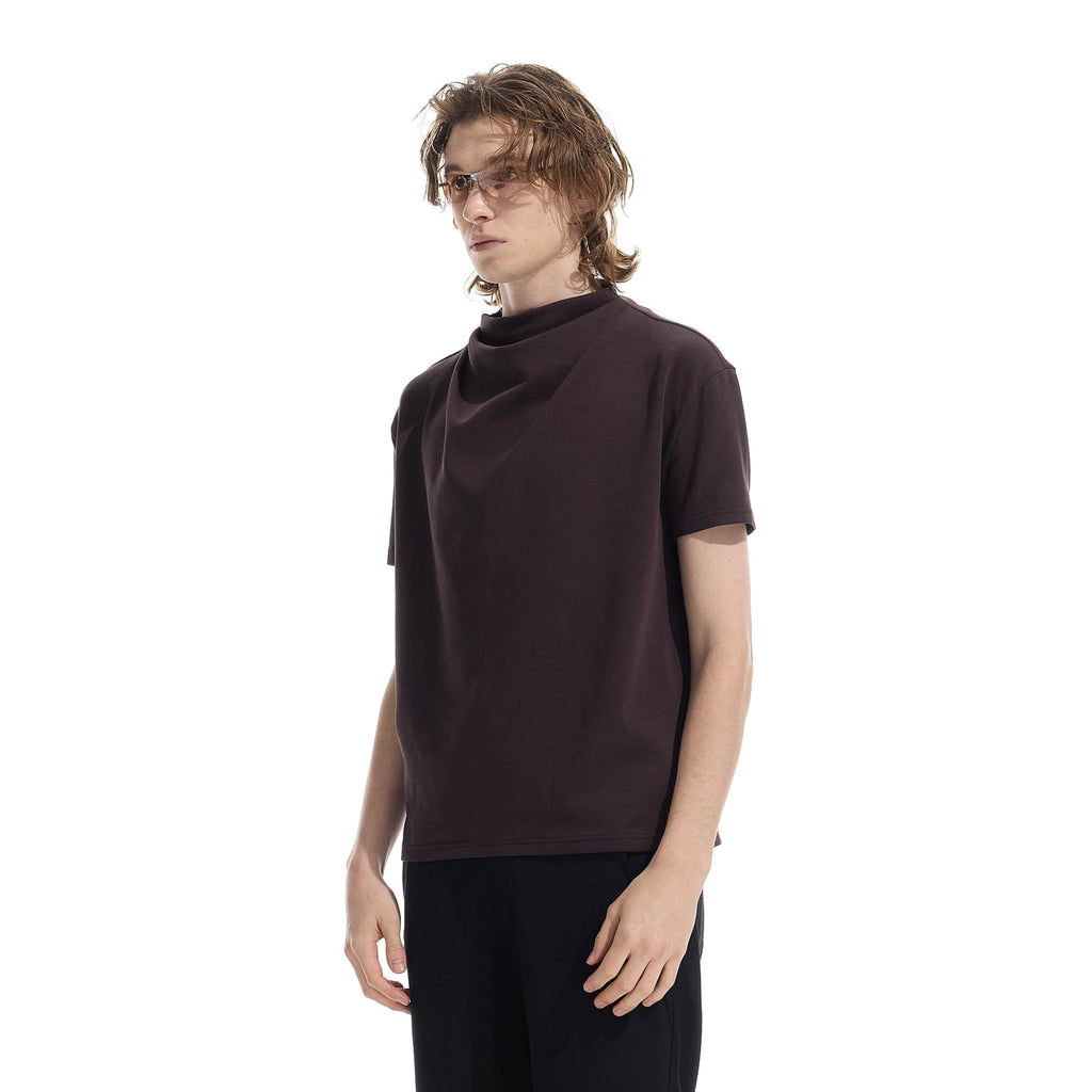WHISTLEHUNTER Essential Crinkled Mock T-Shirt