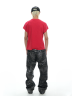 VINKID Coated Pigeon Graphic Jeans
