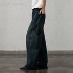 ORGANIC EMOTION Big-Pocket Paneled Wide-Leg Jeans