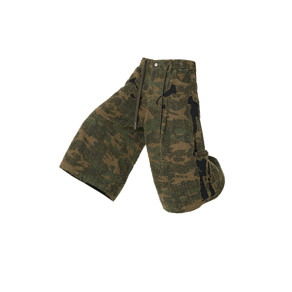 RELABEL Camo Skeleton Patch Shorts