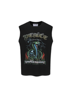 ERISSTOFF Sepultura Cobra Graphic Oversized Tank Top