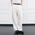 FACEONLAB Essential Wool-Blend Pleated Trousers