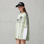 ORGANIC EMOTION Striped Badge Graphics Soccer Jersey