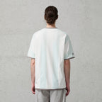 ORGANIC EMOTION Never Work Slogan Stripes Spliced Jersey