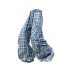 RELABEL Washed Plaid Paneled Oversized Jeans