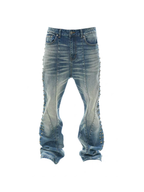 VINKID Deconstructed Side-Studded Washed Jeans