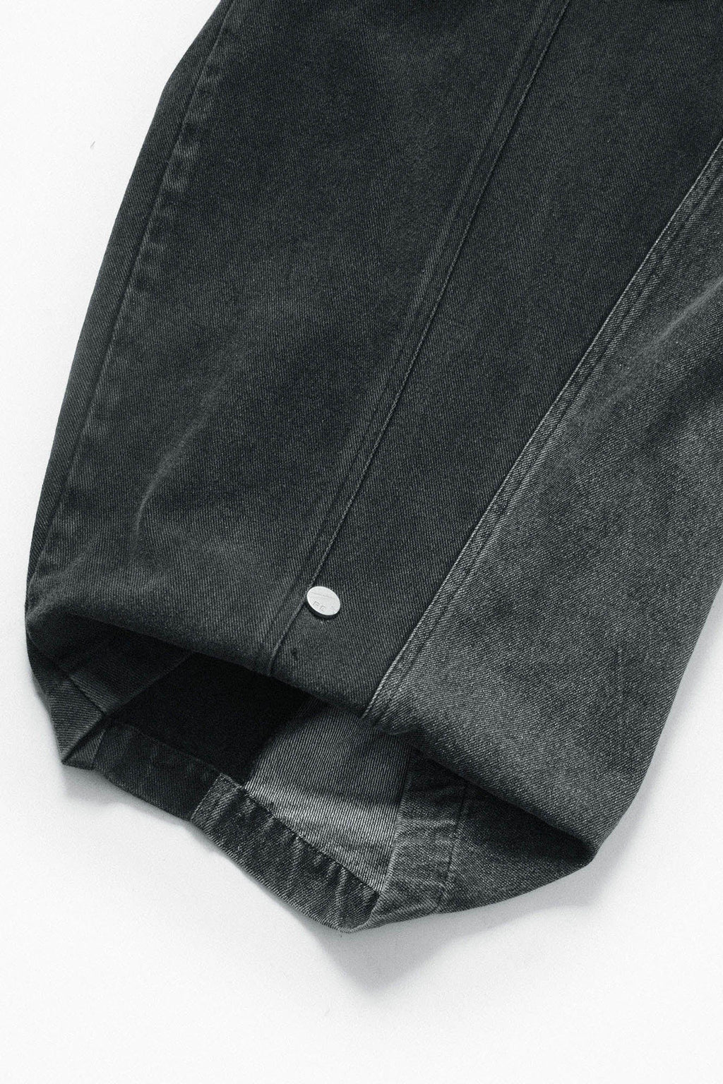 RELABEL Detachable Plaid Back Flap Spliced Jeans