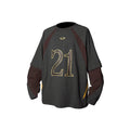 RELABEL No.21 Spliced Layered Long-Sleeve Tee