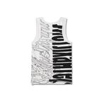 WHISTLEHUNTER Graffiti Ribbed Tank Top