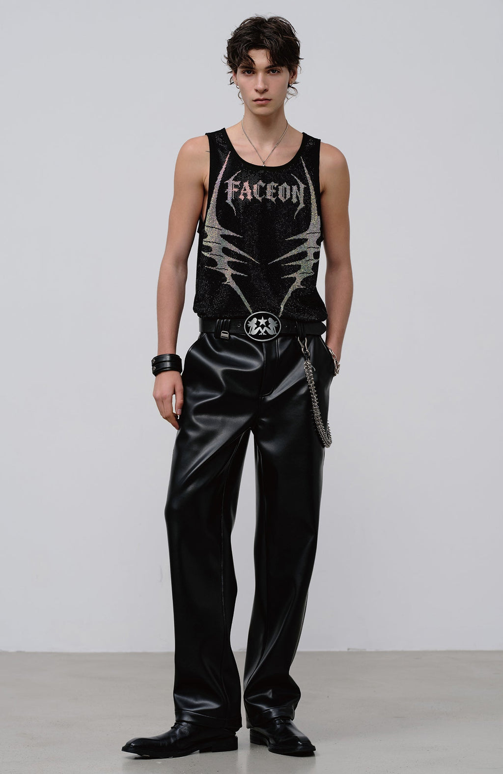 FACEONLAB Venom Diamond Punk Tank Black