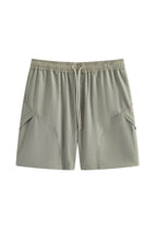 ENSHADOWER Slanted Pocket Drawstring Shorts