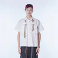ASSEEN Cord Tassel Pocket Half Shirt