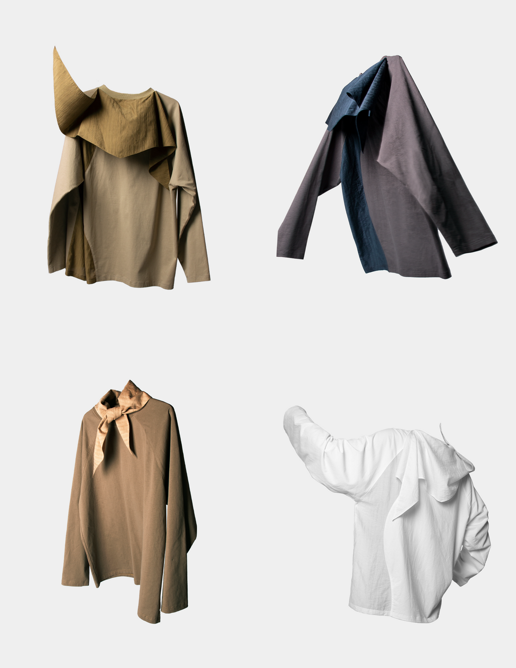 RELABEL Deconstructed Scarf Long-Sleeve Tee