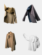 RELABEL Deconstructed Scarf Long-Sleeve Tee