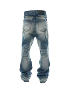 VINKID Deconstructed Side-Studded Washed Jeans