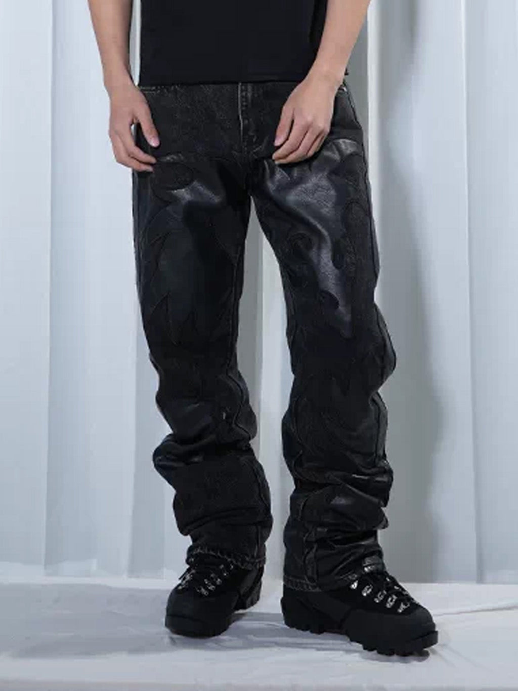 VINKID Dragon Graphic Washed Jeans