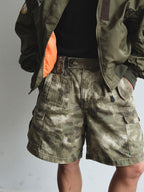 NEIGBORL Retro Washed Camo Cargo Shorts
