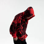 RTVG Calligraphy Full-Print Zip-Up Hoodie