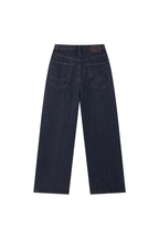 OPICLOTH Retro Washed Straight-Leg Jeans