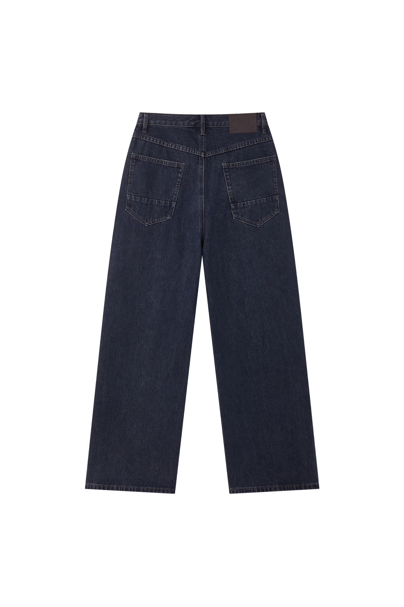 OPICLOTH Retro Washed Straight-Leg Jeans