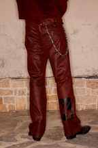 RICHILL Printed Coated Flared Pants