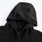 F2CE Embroidered LOGO Patch Half-Zip Fleece Hoodie
