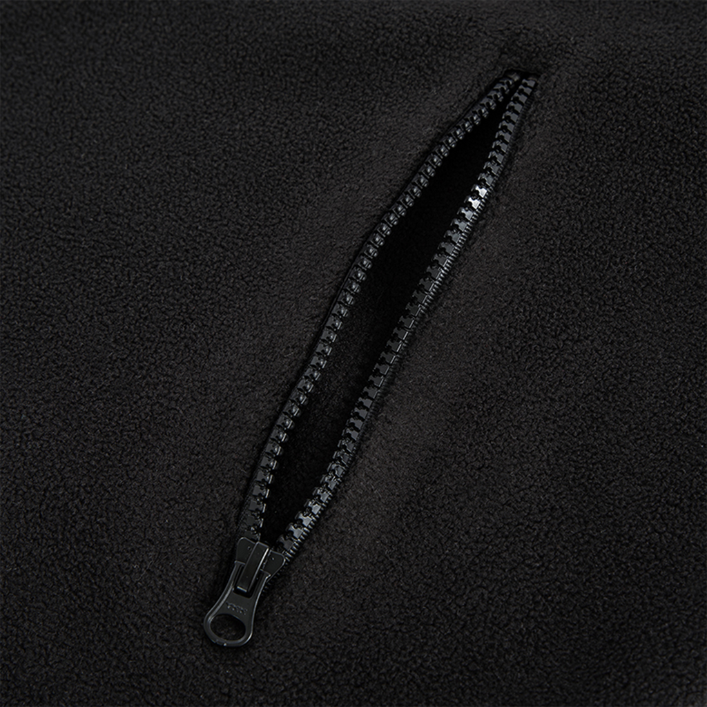 F2CE Embroidered LOGO Patch Half-Zip Fleece Hoodie