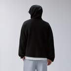 F2CE Embroidered LOGO Patch Half-Zip Fleece Hoodie