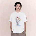 OIPWORD Cherry Hedgehog Graphic T-Shirt
