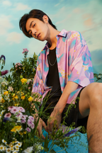 MASH UP ASIA Fig Graphic Half Shirt