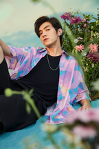 MASH UP ASIA Fig Graphic Half Shirt