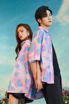MASH UP ASIA Fig Graphic Half Shirt