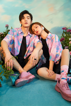 MASH UP ASIA Fig Graphic Half Shirt
