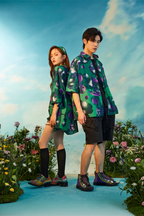 MASH UP ASIA Fig Graphic Half Shirt
