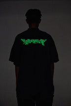 ULIPERY Distressed Glow Crinkled T-Shirt