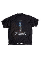 ULIPERY Distressed Glow Crinkled T-Shirt
